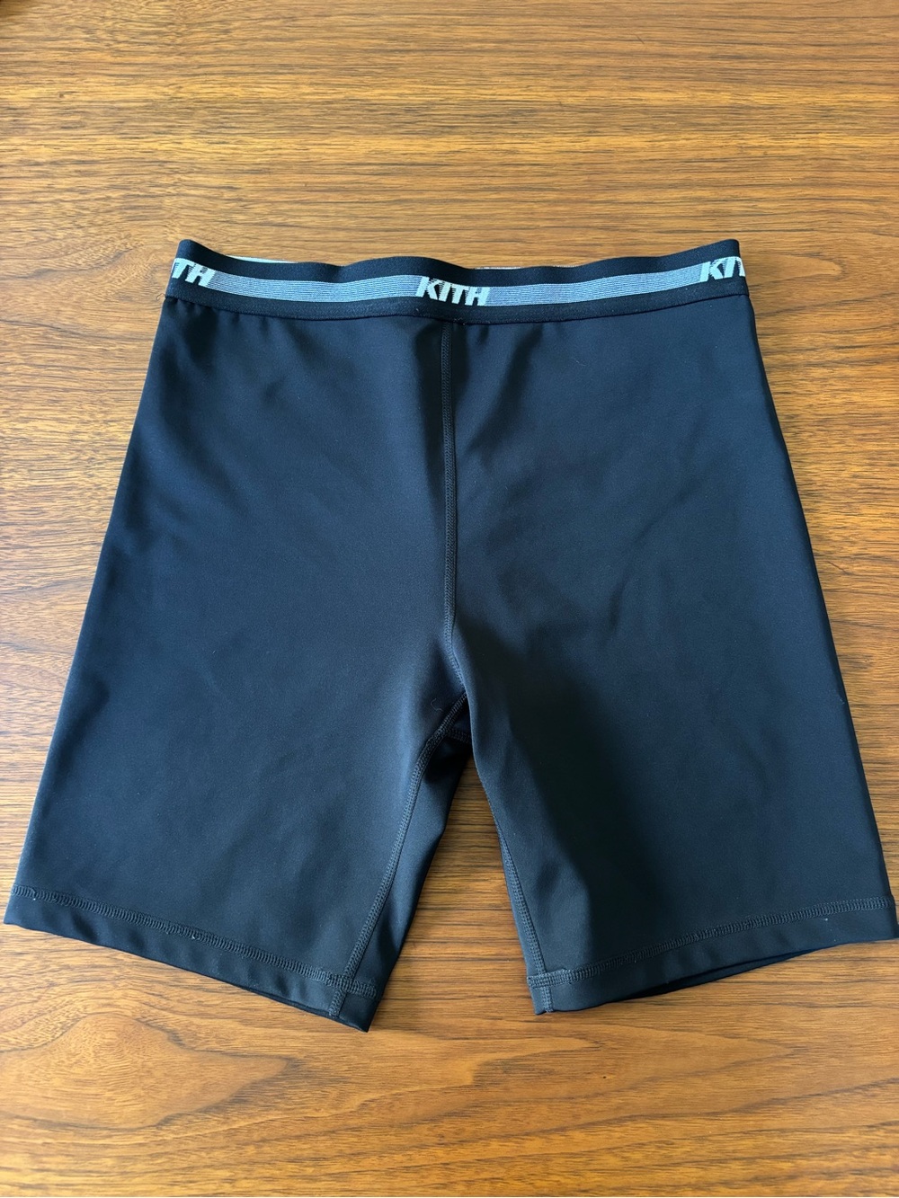 Kith Black Athletic Compression Bike Shorts with Logo Waistband